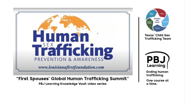 “First Spouses’ Global Human Trafficking Summit – 10.14.21” – from Texas’ Child Sex Trafficking Team