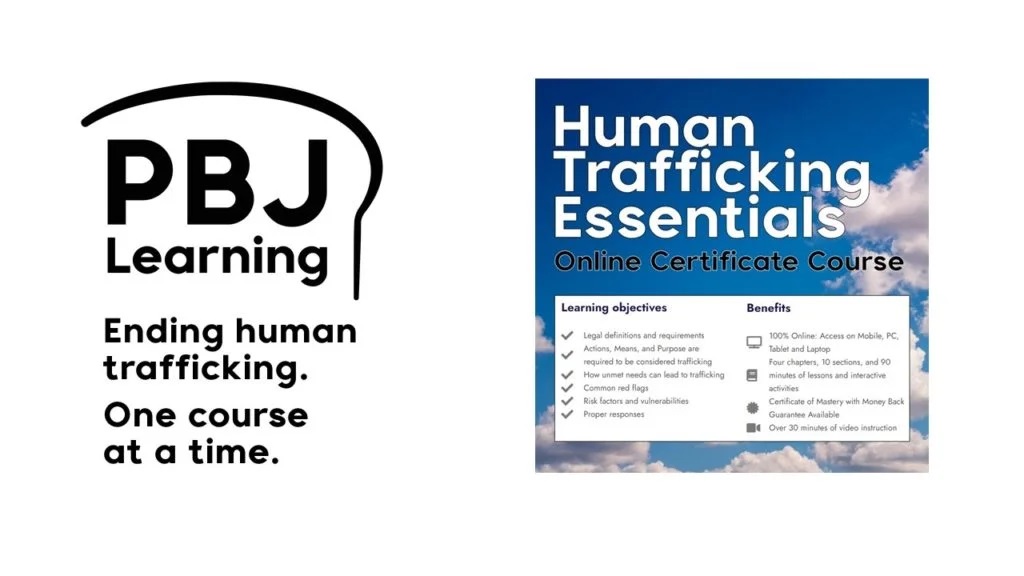 PBJ Learning's Human Trafficking Essentials, online human trafficking training Course