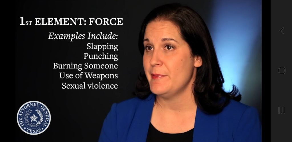 Image of Texas Attorney General Hotel Certificate Training's Cara Pierce from the REVIEW: Com­mer­cial Lodg­ing Train­ing Video "HUMAN TRAFFICKING: HOW HOTEL EMPLOYEES CAN MAKE A DIFFERENCE" from Texas Attorney General Ken Paxton