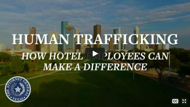 REVIEW: Com­mer­cial Lodg­ing Train­ing Video “HUMAN TRAFFICKING: HOW HOTEL EMPLOYEES CAN MAKE A DIFFERENCE” from Texas Attorney General Ken Paxton