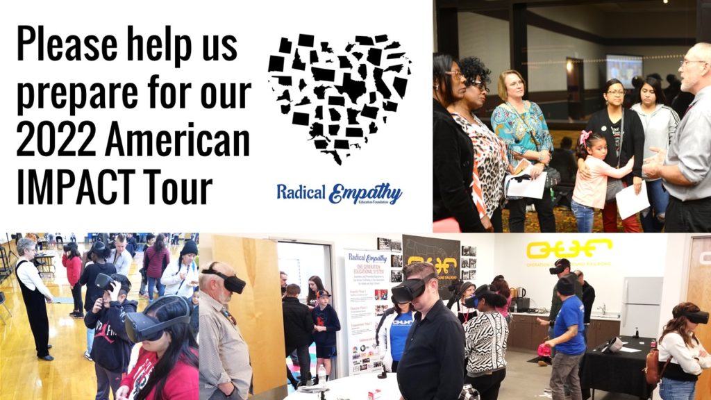 Facebook fundraiser to get ready for our 2022 American IMPACT Tour Radical Empathy