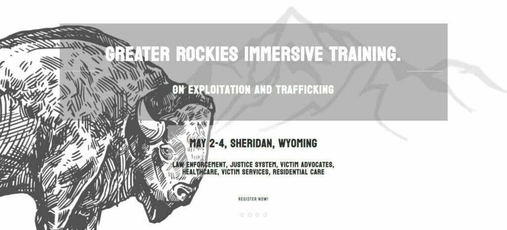 Virtual reality application used to educate people about human trafficking at Greater Rockies Interactive Training Conference, GRIT