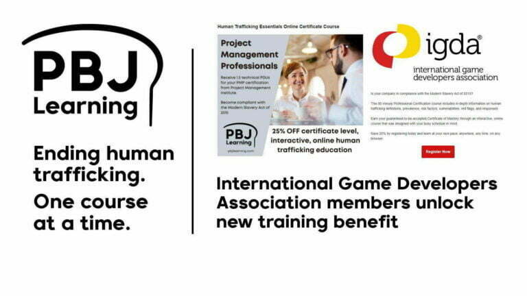 For IGDA members, a new training benefit appears!