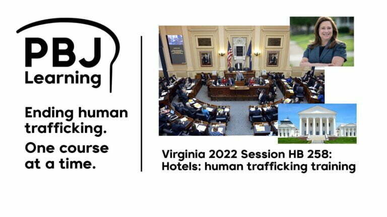 Virginia 2022 Session HB 258: Hotels; human trafficking legislation and mandatory training