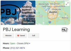 PBJ Learning on Google Maps