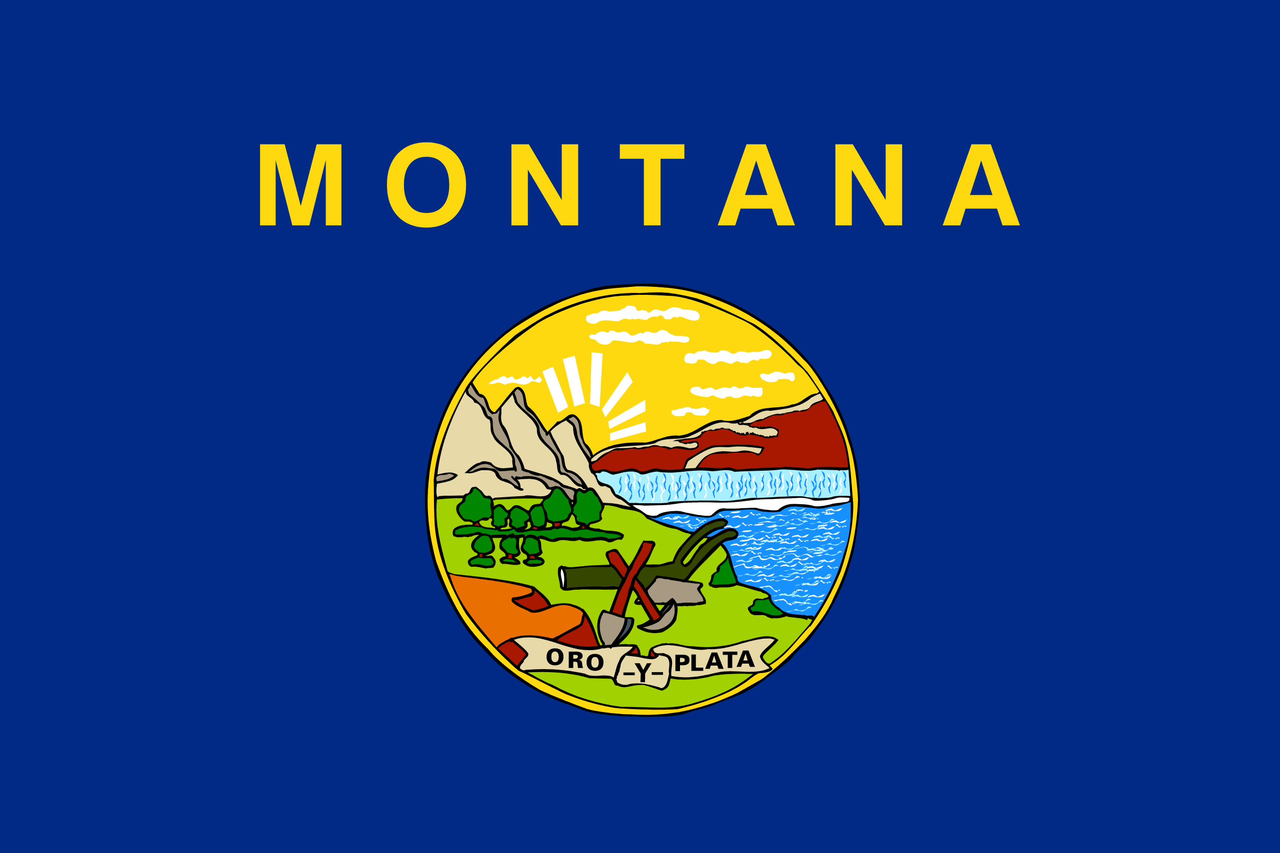 American State Flag - Montana