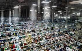 Forced labor in garment factory wikimedia