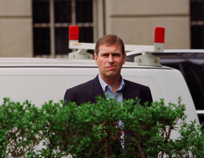 Prince Andrew pictured after going on a lovey dovey date with Ghislaine in New York in 2000