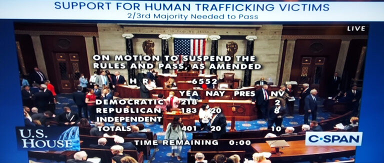 ATEST Applauds Overwhelming Bipartisan House Passage of the First of Four Bills to Reauthorize Trafficking Victims Protection Act