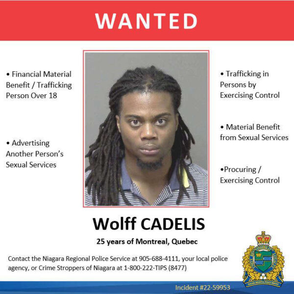 Suspect Wanted in Human Trafficking in Niagara Falls – 101.1 More FM