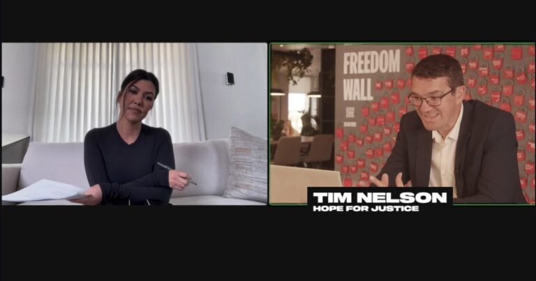 Interview: Kourtney Kardashian Barker and Hope for Justice CEO, Tim Nelson