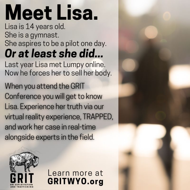 At Greater Rockies Immersive Training conference, attendees were piecing together Lisa's story throughout the Wyoming conference, in 2022