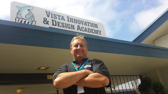 Principal Eric Chagala, from Vista Innovation and Design Academy (VIDA), was the first administrator to utilize our VR software at his middle school in 2017