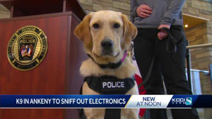 Ankeny police introduce new K9 to help with human trafficking cases
