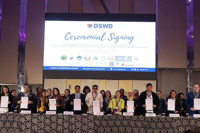 DSWD Spearheads IRR Signing Of Anti-Child Marriage Law – Journal Online