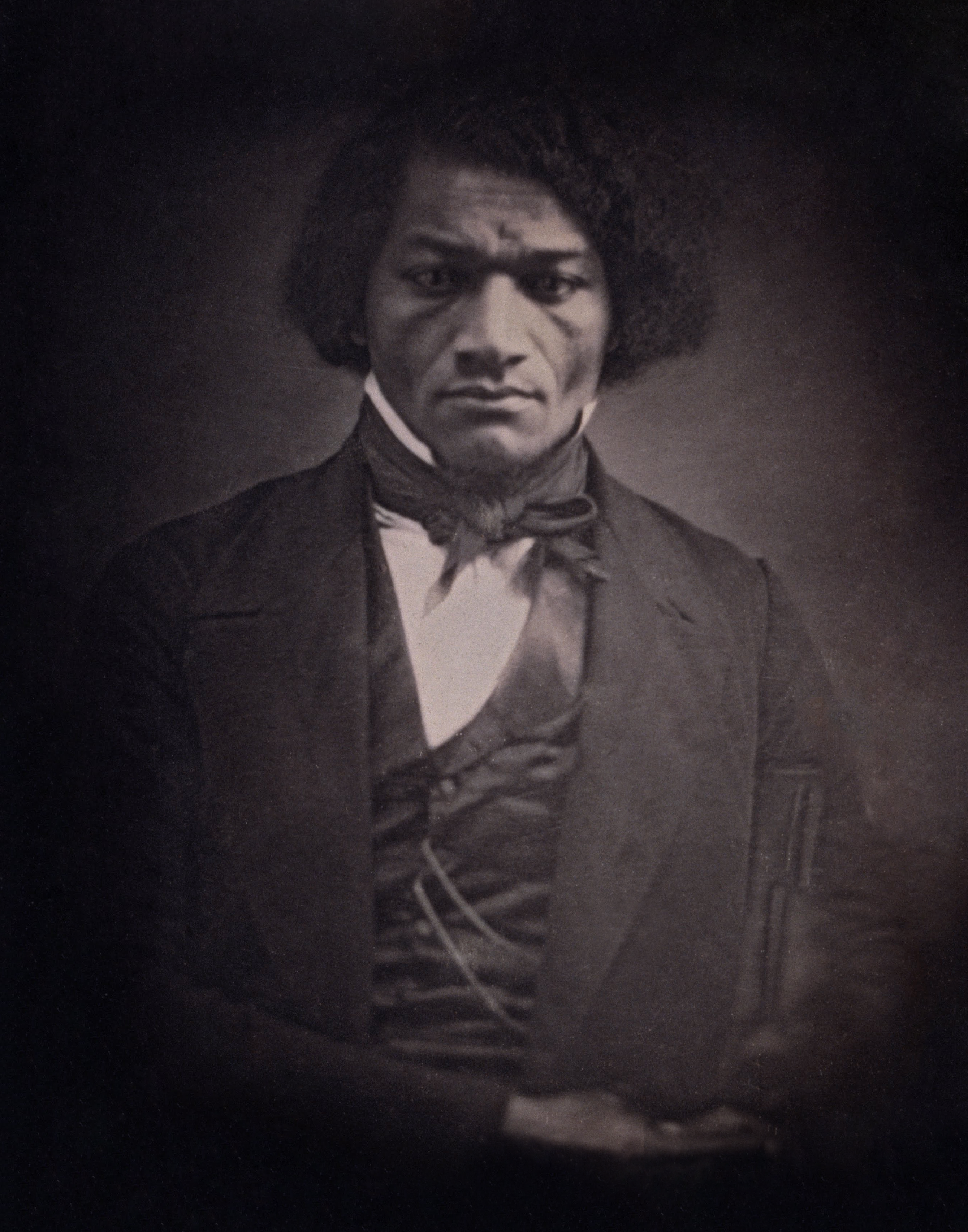 Frederick Douglass in 1847, around 29 years of age, by an Unidentified Artist