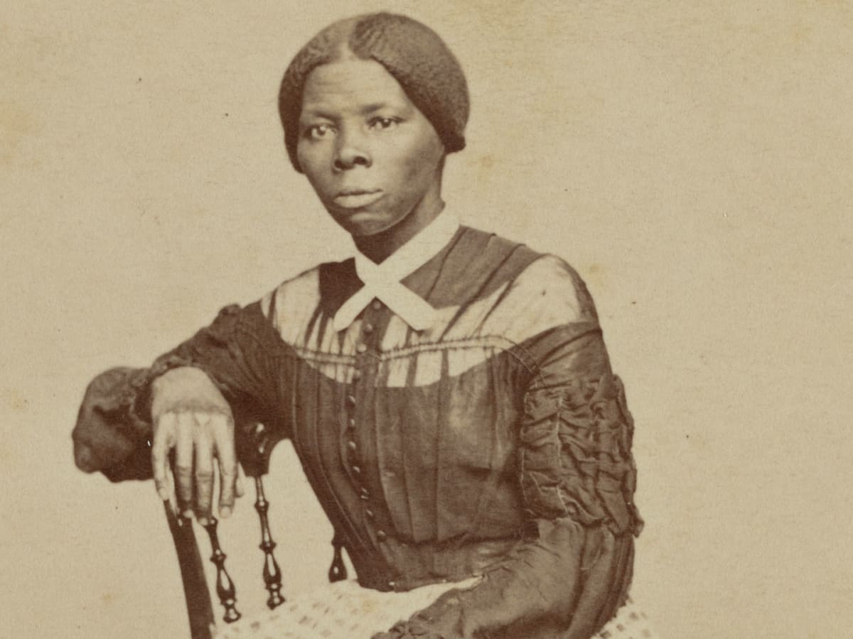Harriet Tubman was an escaped enslaved woman who became a “conductor” on the Underground Railroad, leading enslaved people to freedom before the Civil War, all while carrying a bounty on her head. 