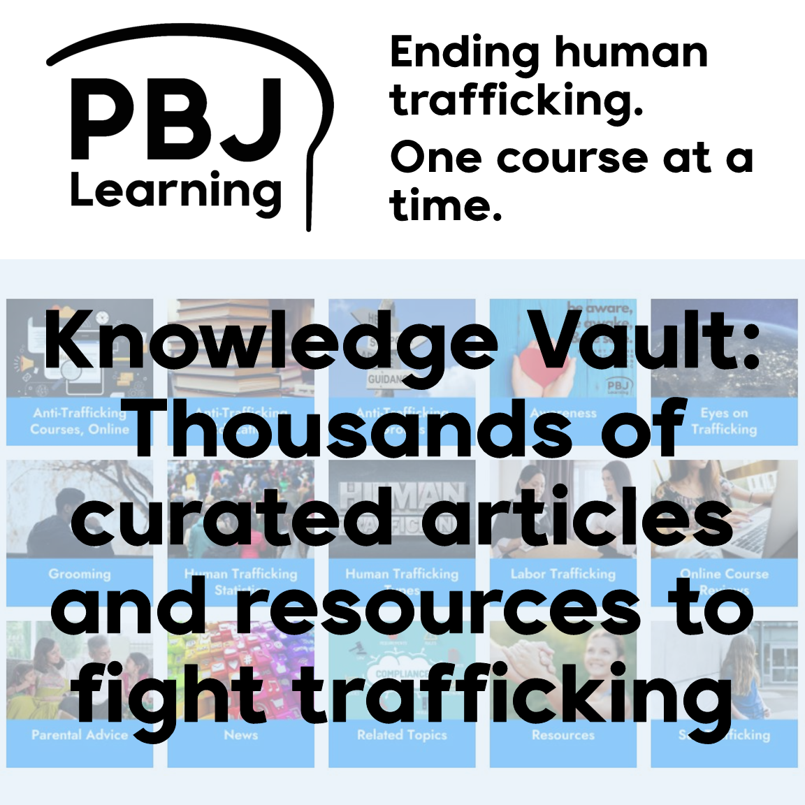 Knowledge Vault human trafficking articles and resources