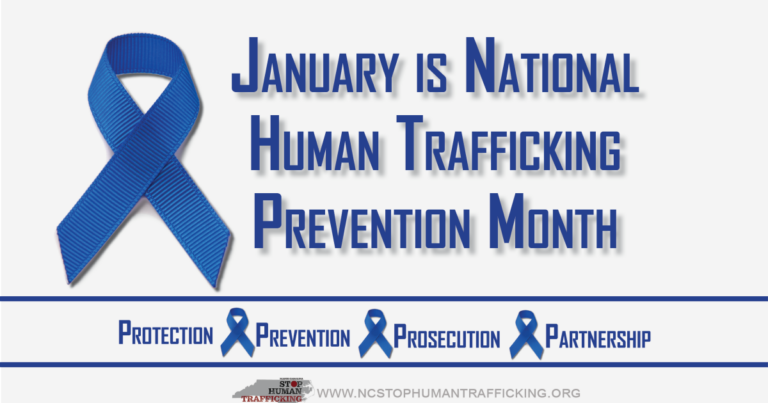 Human Trafficking Awareness Month: NC Ranked in top 15 nationwide