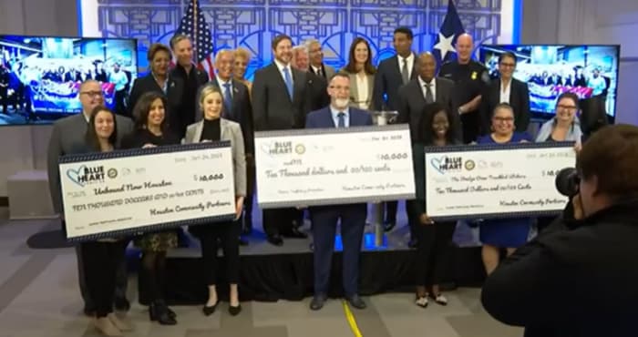WATCH LIVE: Mayor Sylvester Turner, Houston Airports present checks to local advocacy groups during Human Trafficking Prevention Month