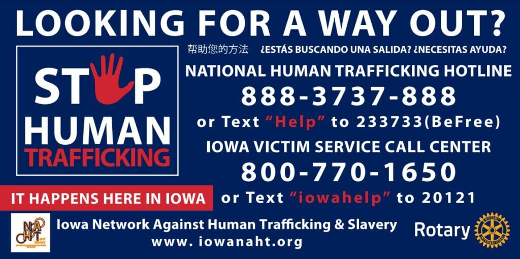 National Human Trafficking Hotline Sticker