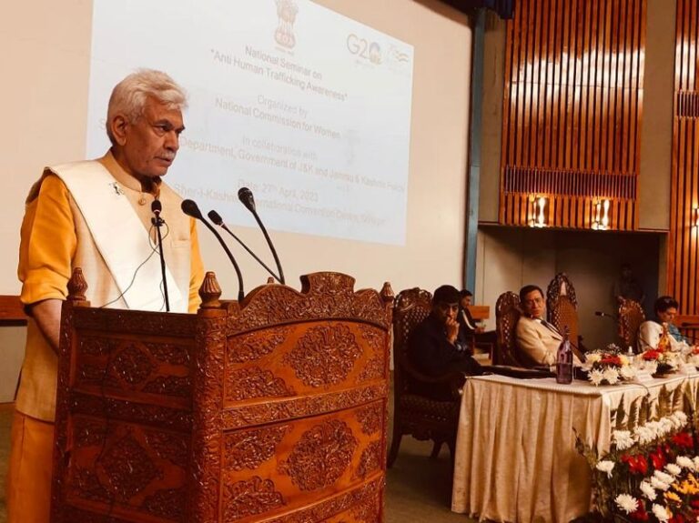 Human trafficking a challenge, not limited to weaker sections of society: J&K LG Manoj Sinha