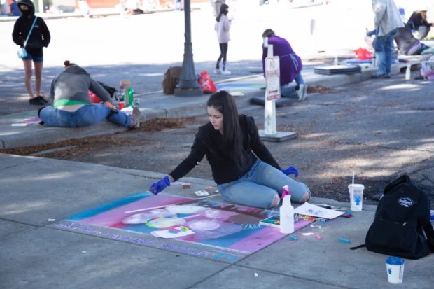 Pastels on 5th is a free, family-friendly, community-wide sidewalk chalk art festival where artists of all ages and skill levels come out to showcase their work in downtown Loveland. (Courtesy/Pastels on 5th)