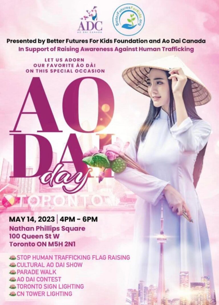 Ao Dai Day – Human trafficking awareness day